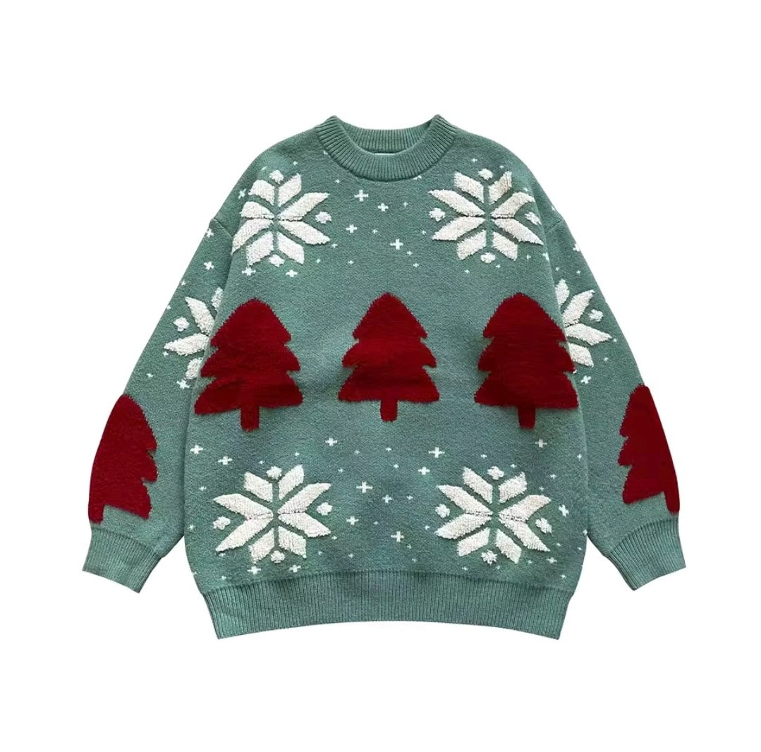 Couple Christmas Sweaters – Oversized Knit Holiday Pullover