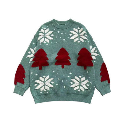 Couple Christmas Sweaters – Oversized Knit Holiday Pullover